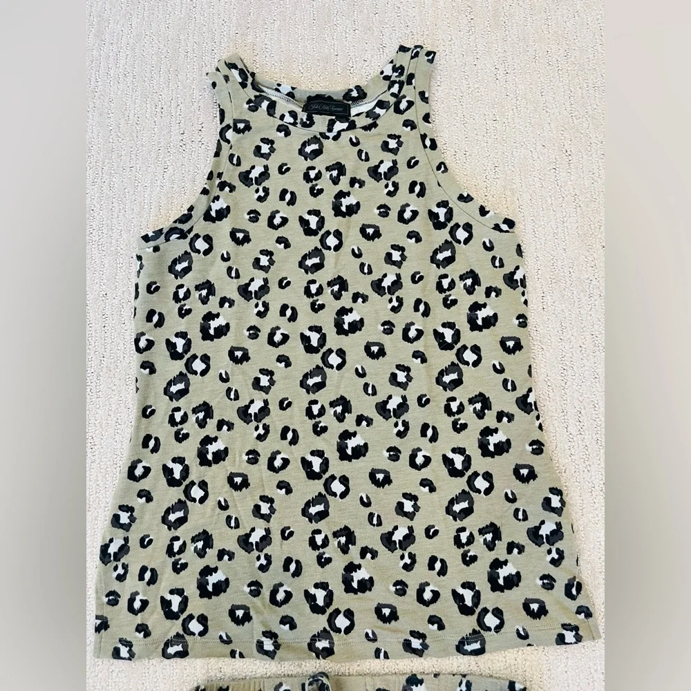 Saks Fifth Avenue Leopard Print Pajama Set